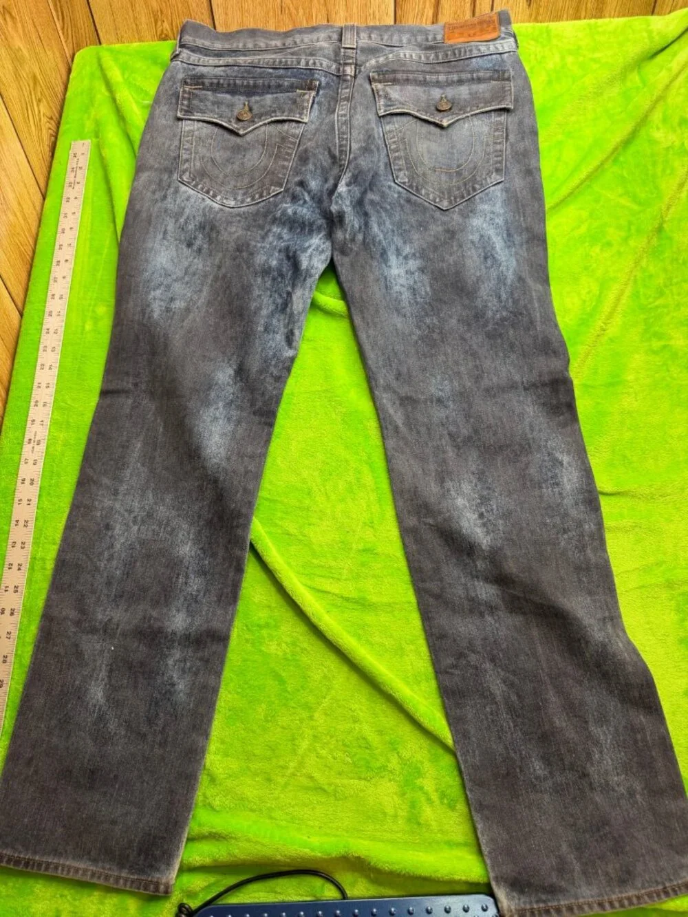 True Religion Geno Relaxed Slim Jeans Cloud Cover Sz 36x30
